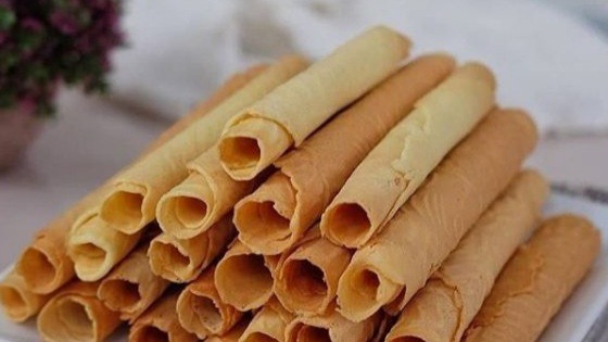 Kue semprong menjadi kue lezat dan kriuk kriuk